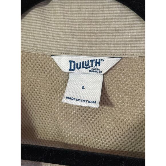 Duluth Trading Co Sol Survivor Sun Protection Shirt Jac UPF 50 Tan Women’s L - Picture 3 of 5